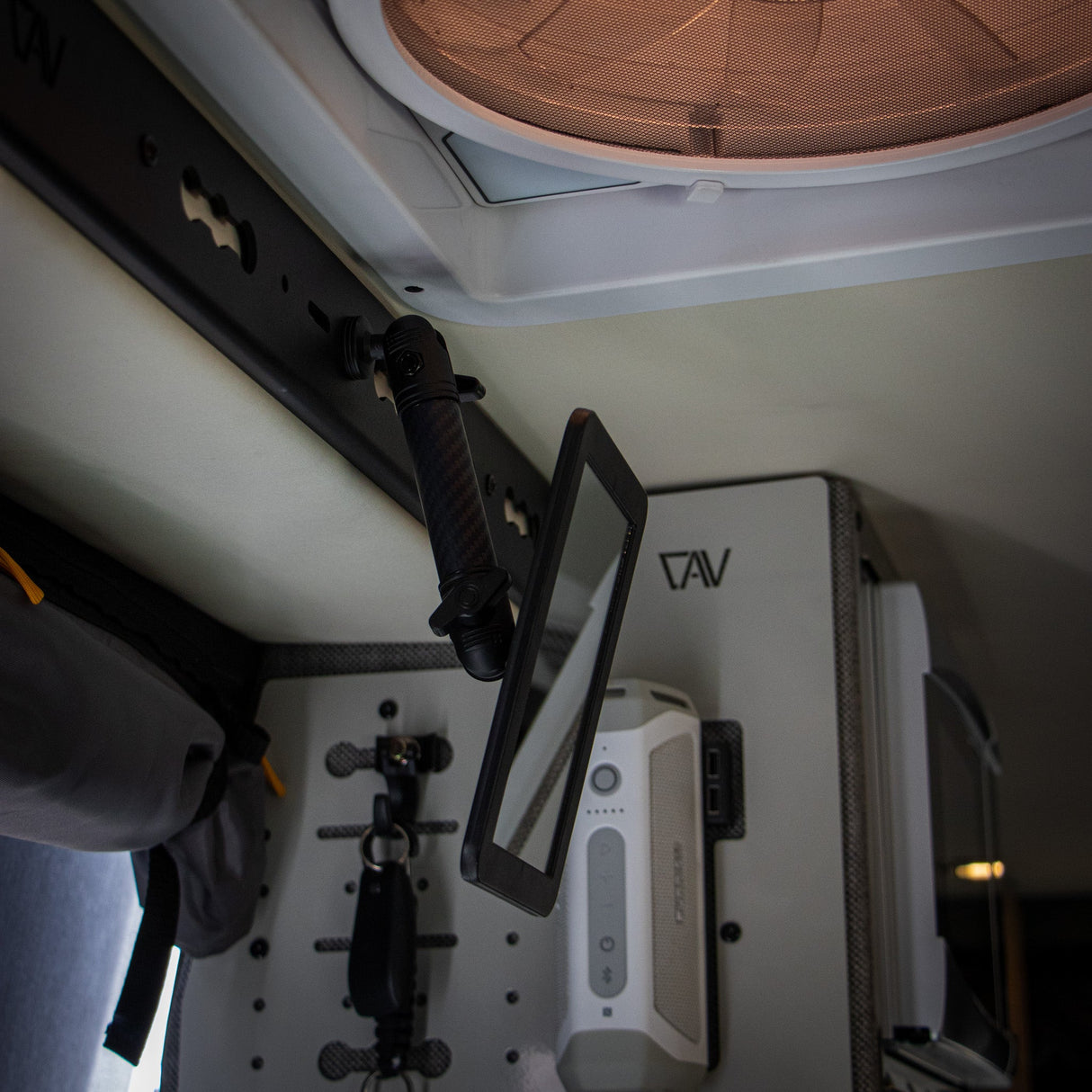 Canyon Adventure Vans L-Track PRO for Overhead Sliding Door for Storyteller Overland Mode