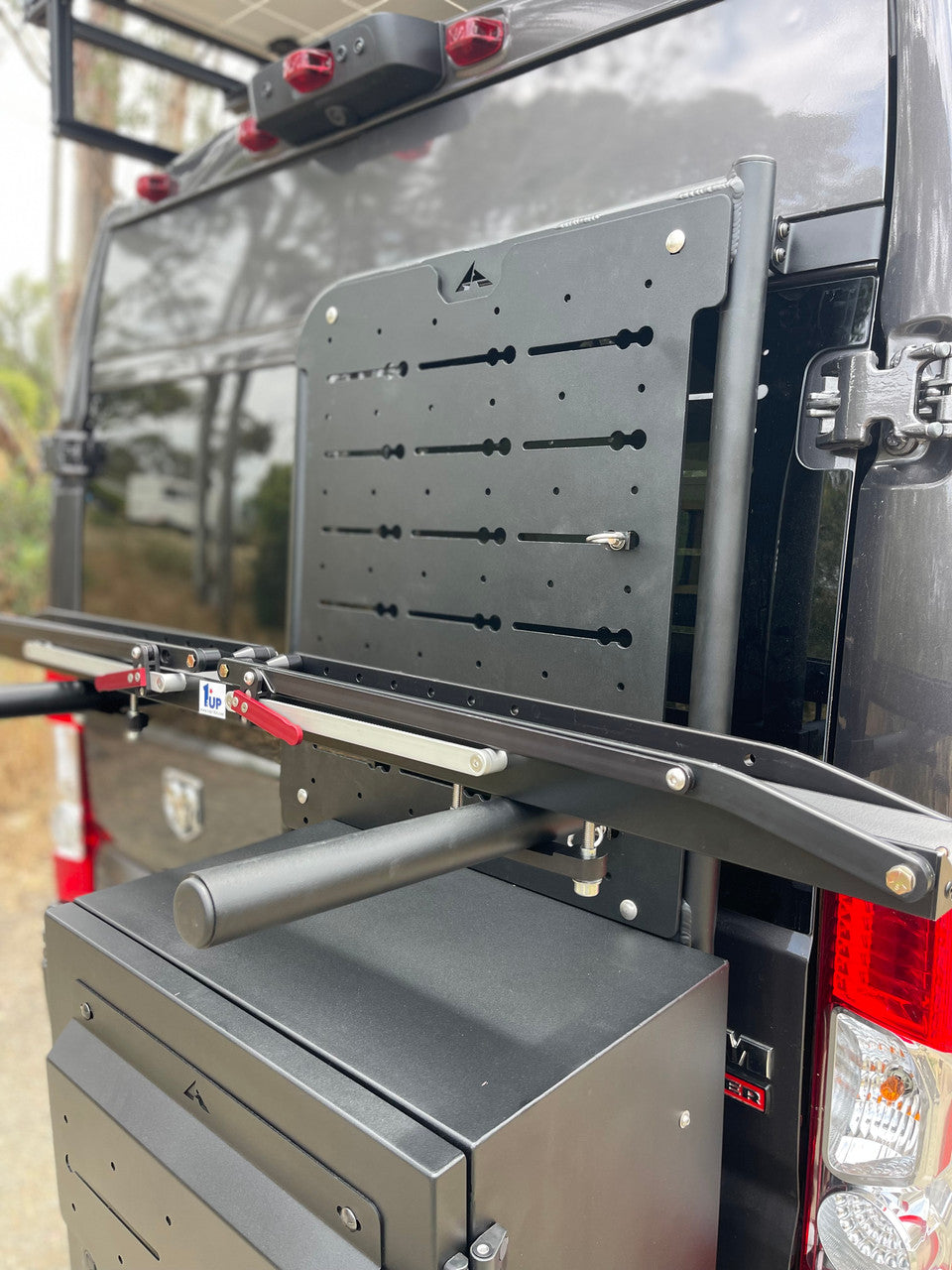 Aluminess 2013+ Promaster Passenger Side Bike Carrier (1-Up bike rack) - Campervan HQ