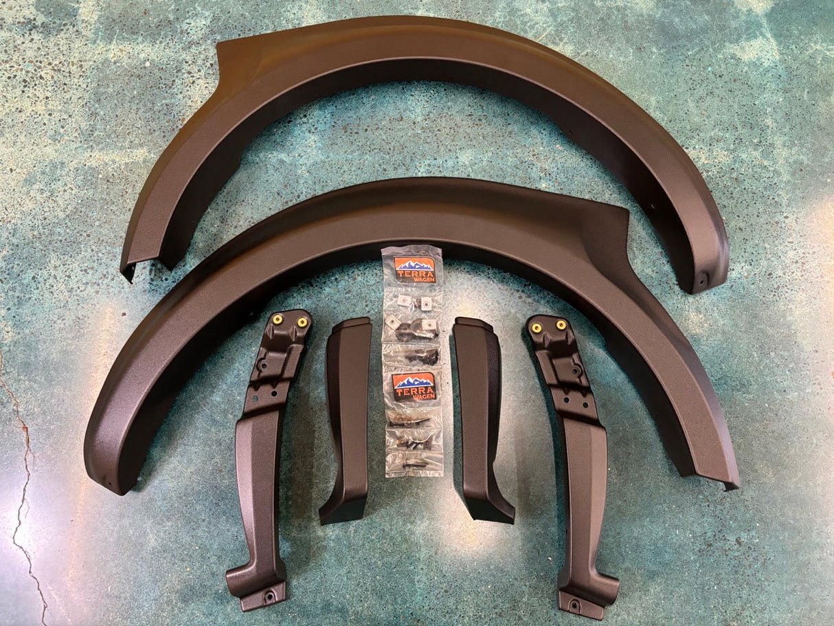 Terrawagen Desert Defender Fender Flares – Pointed Rear Design, Max Tire Clearance for Sprinter 2019–2024