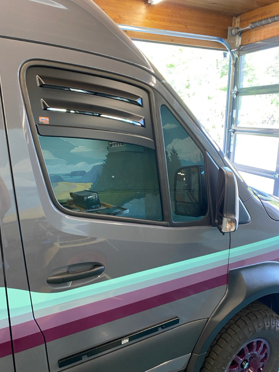 Terrawagen Reversa-Vent Shade for Sprinter & Transit Vans | Works with EcoFlow and Bug Barrier