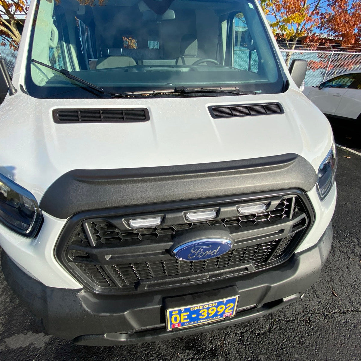 Terrawagen Aero Hood Spoiler for Ford Transit 2021+ – Paint Protection and Debris Deflection