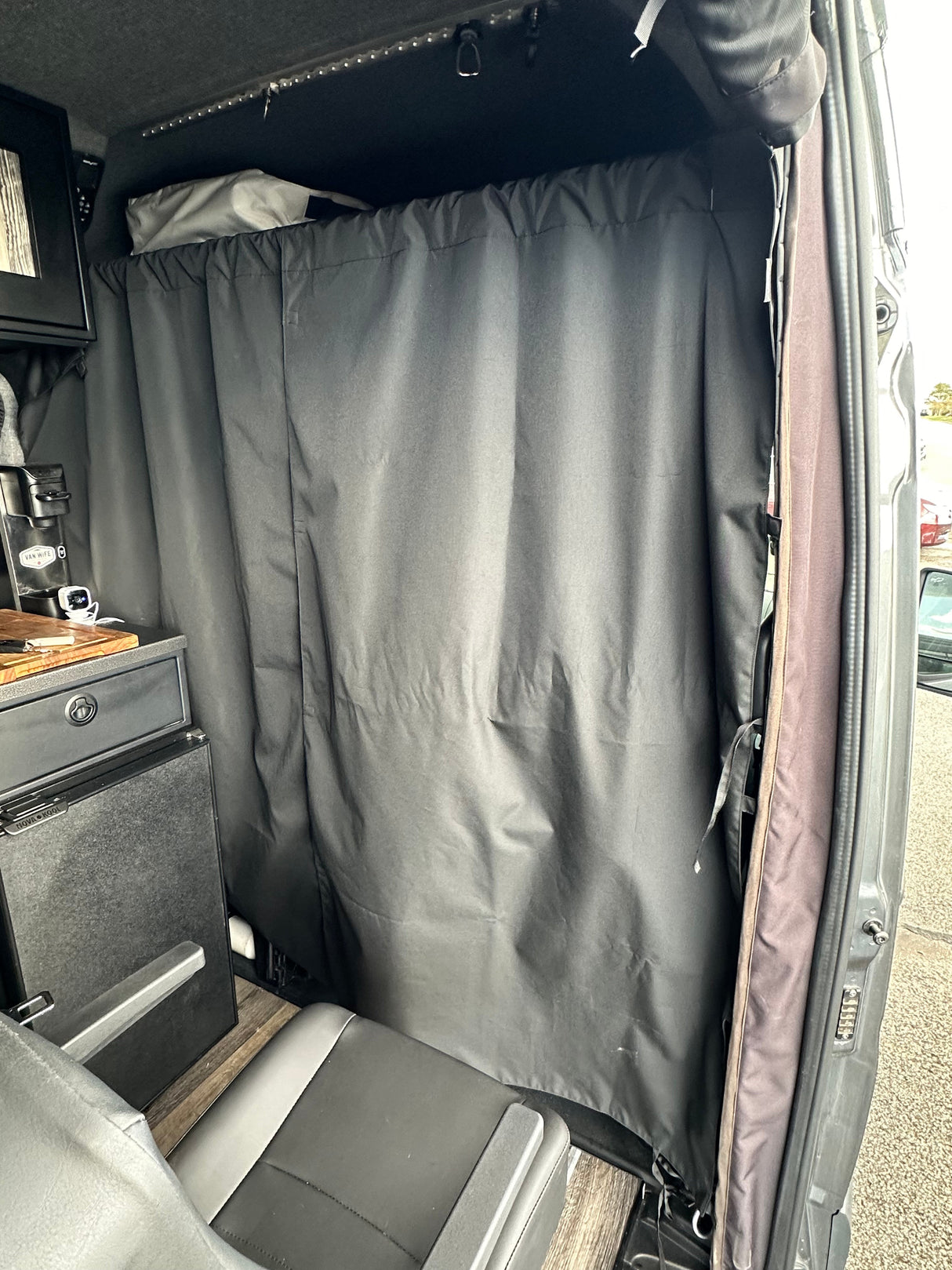Van Wife Components Stealth Blackout Curtain - BLACK