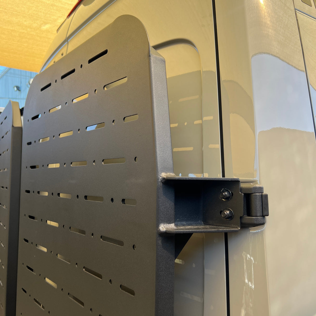 RB Components 2019+ Mercedes Sprinter Rear Door Gear Storage Rack