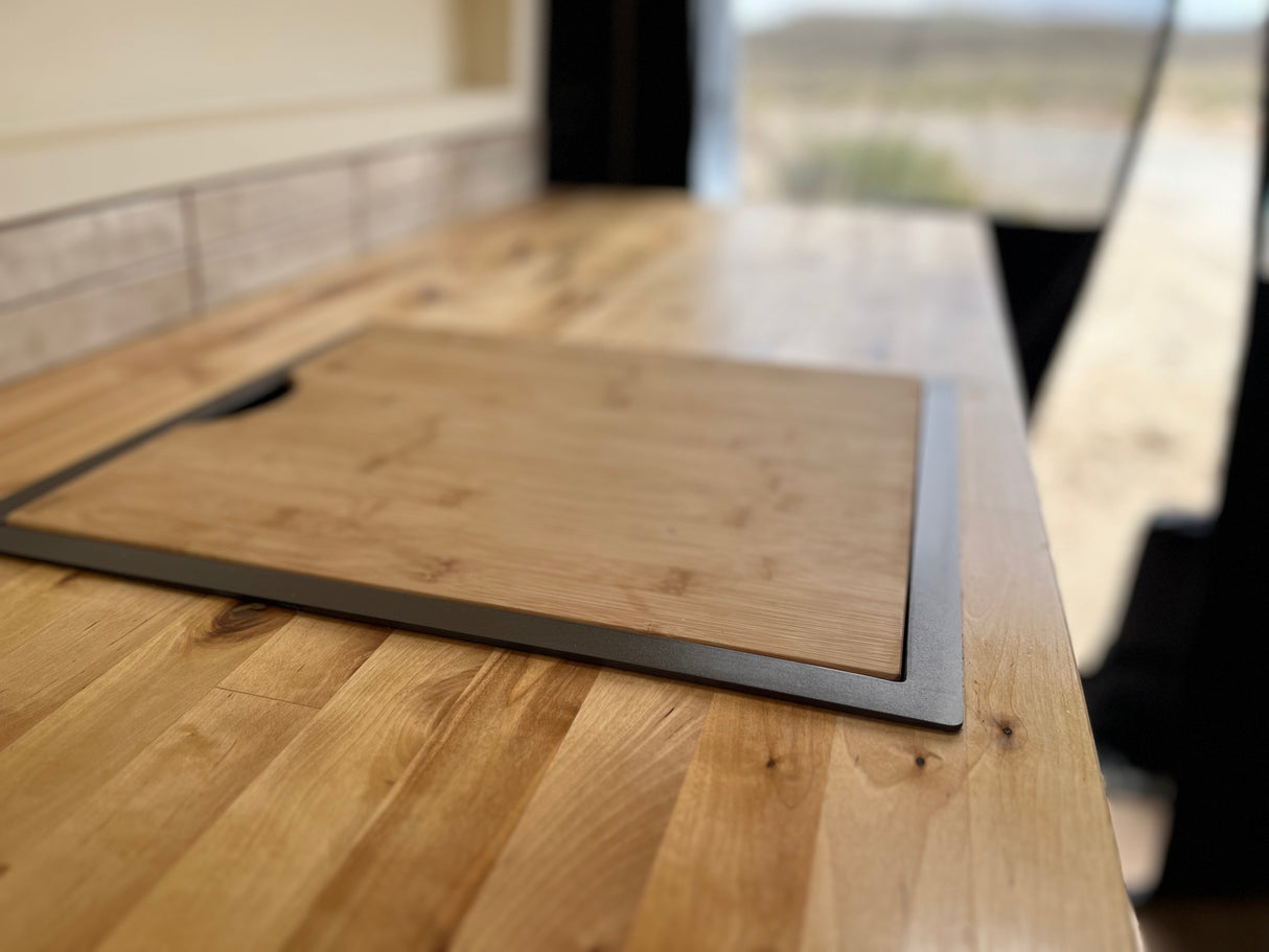 Tec Vanlife Nanotech Sink (Bamboo Cover/Chopping Board)