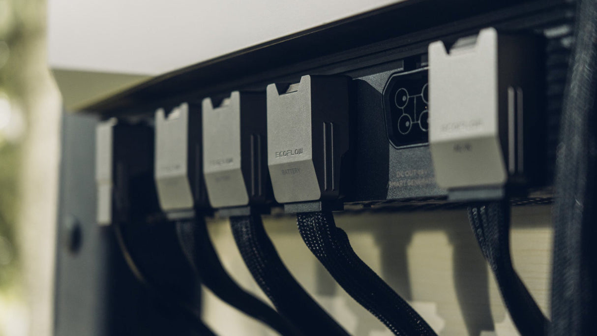ecoflow 5kva power hub cables camper van outdoor sprinter