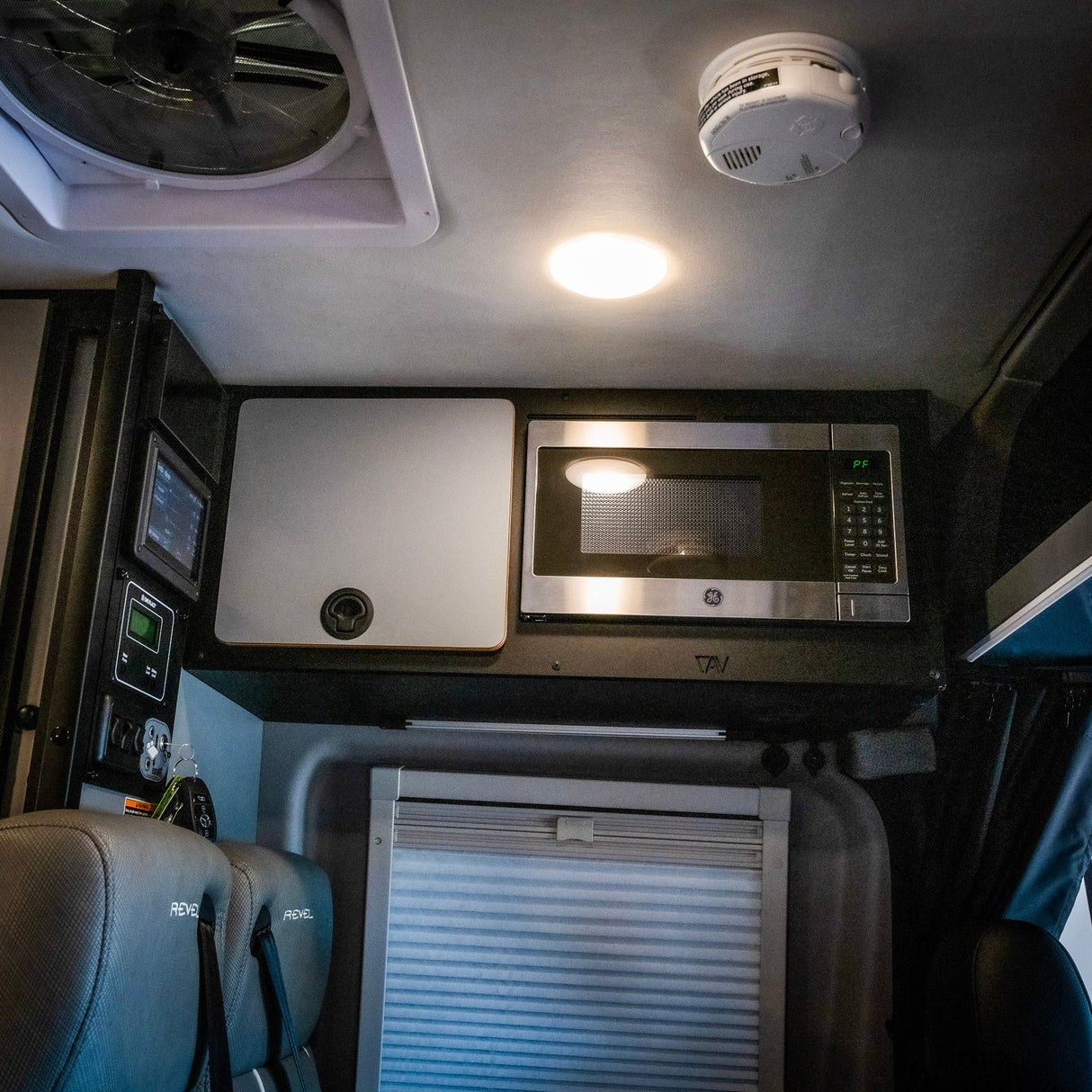 Canyon Adventure Vans Microwave Overhead Cabinet Kit – 2025 Revel