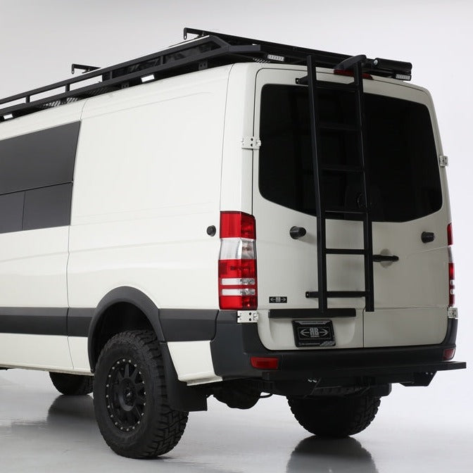 RB Components 2007+ Sprinter Van HD Rear Door Ladder - Low Roof