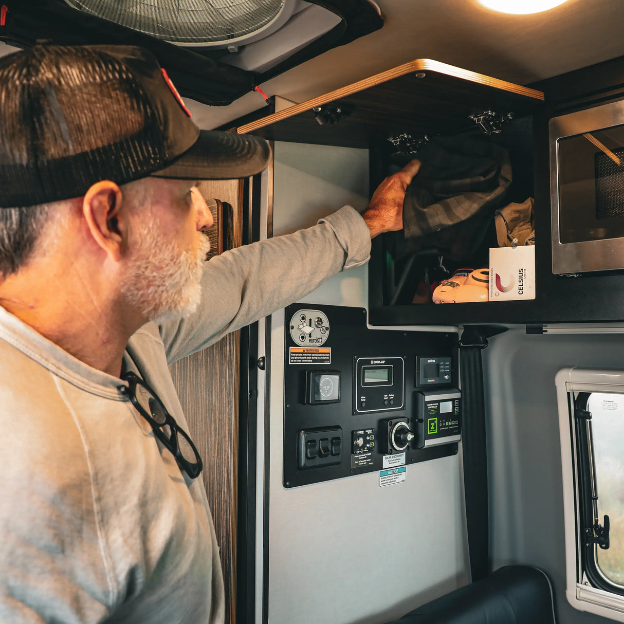 Canyon Adventure Vans Microwave Overhead Cabinet Kit – Revel '21-'24