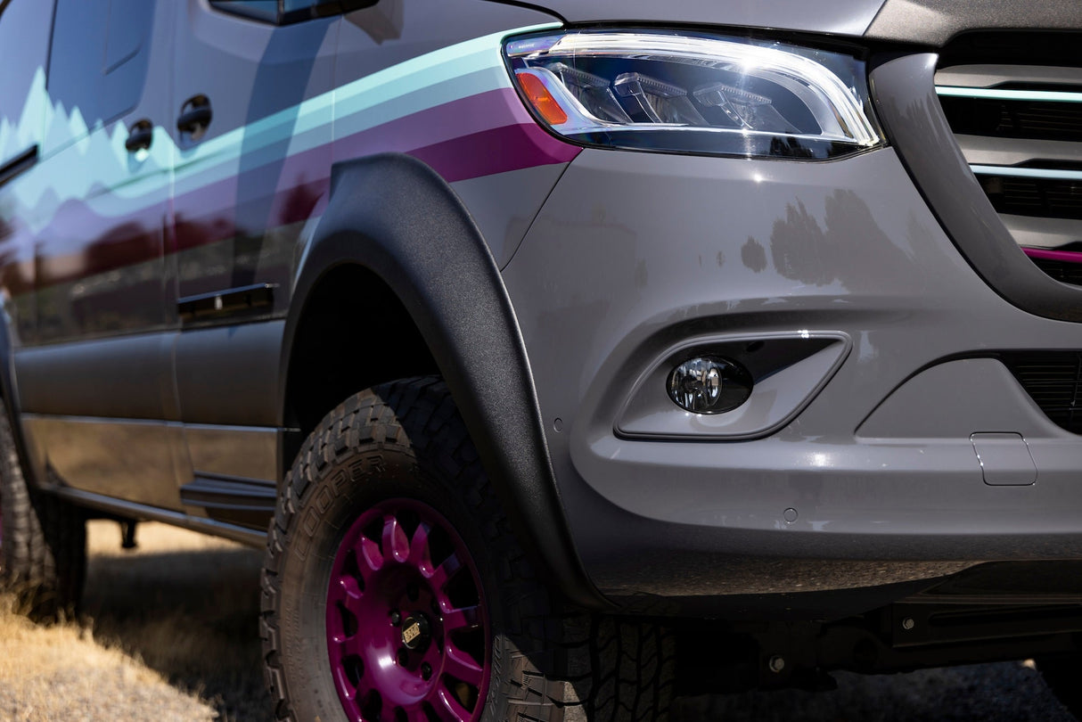 Terrawagen Desert Defender Classic Fender Flares – Rounded Rear Arch, Single Cut Install for 2019–2025 Sprinter