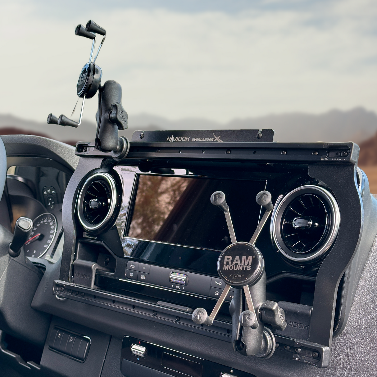 TERRA X No Drill - Dash Mount for Mercedes Sprinter – NAVIDOK Overlander X