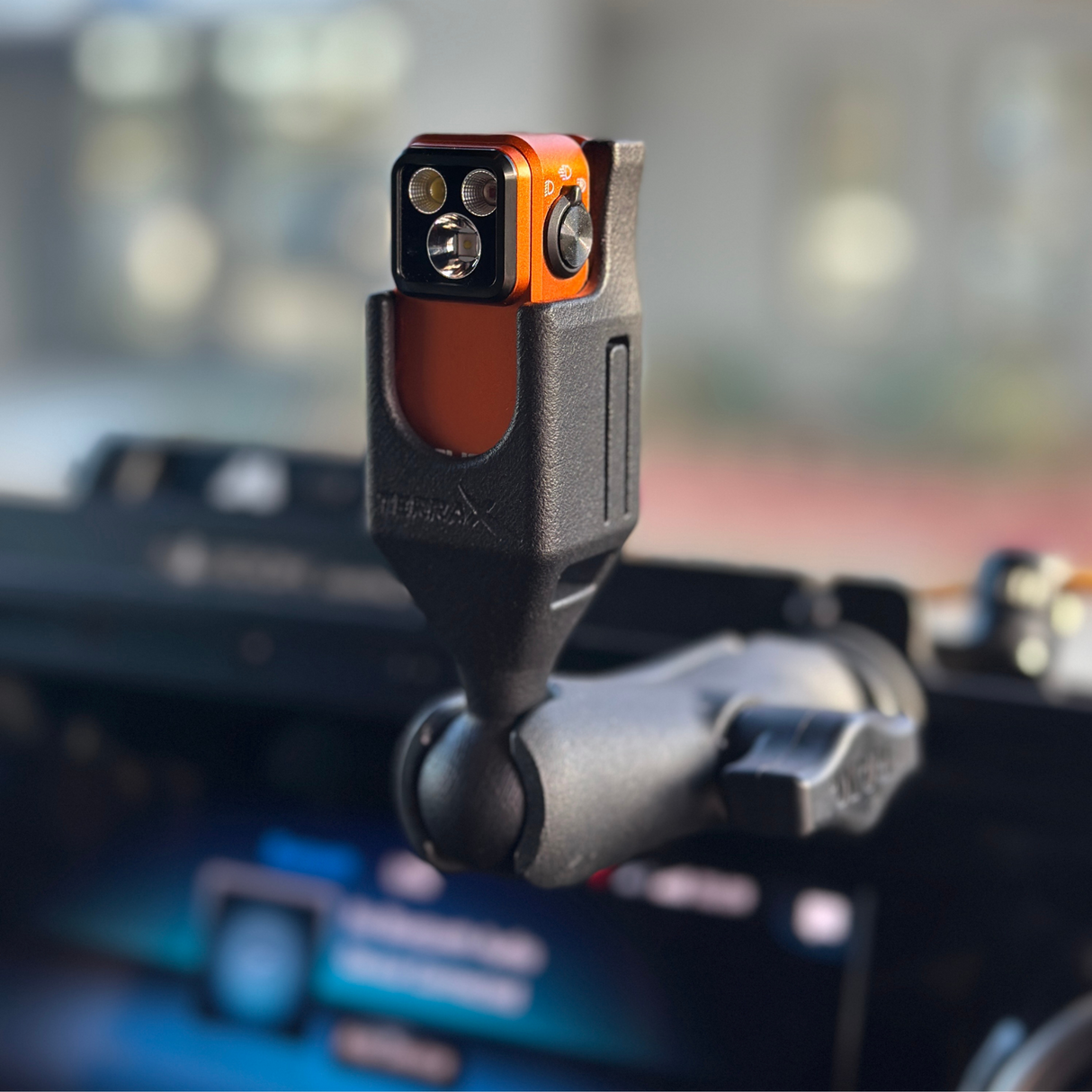 TERRA X Olight Oclip Pro Van Light with Navilight Mount – Red & White Cockpit Light for Campers & RVs