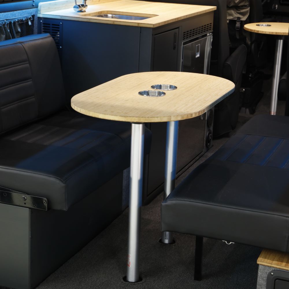 RB Components 20" x 36" Obround Bamboo Table