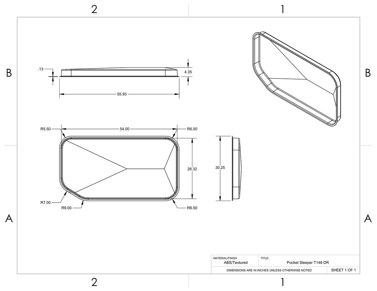 GoCode 2015+ Ford Transit 148"/148" EXT Innie Sleeper Pair