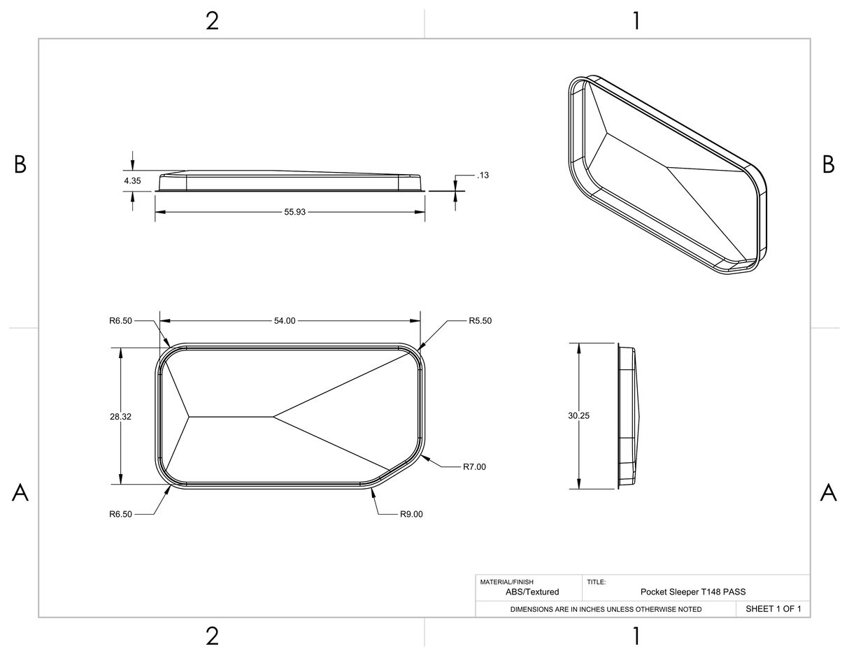 GoCode 2015+ Ford Transit 148"/148" EXT Innie Sleeper Pair