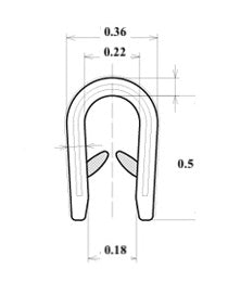 AM Auto Window Gasket Edge Trim 12 feet (Small)