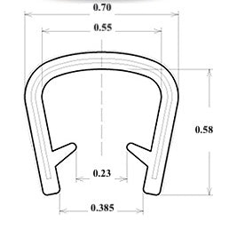 AM Auto Window Gasket Edge Trim 8 feet (Jumbo)