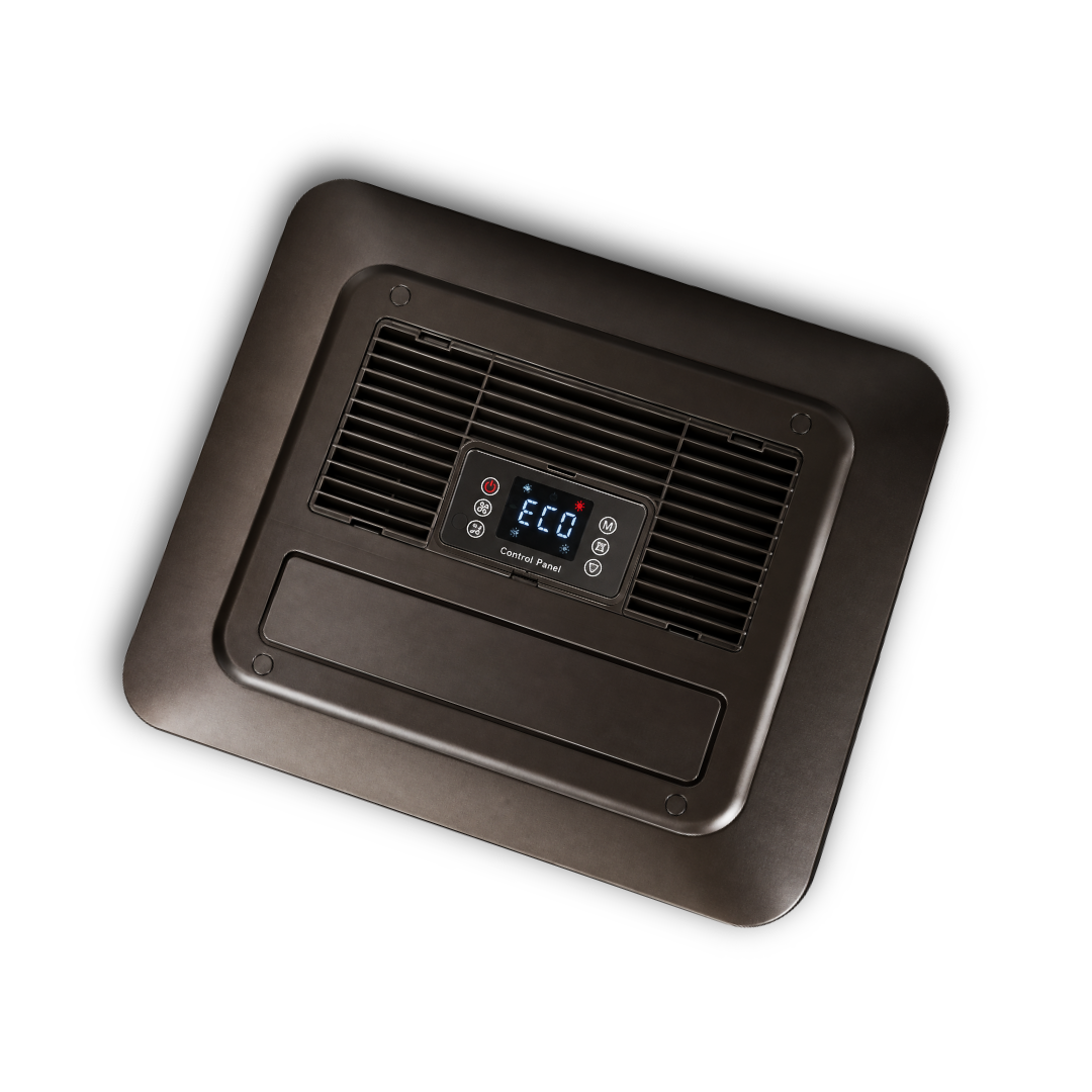 RoamAir Faceplate Trim Panel Black rotating louver closed when OFF