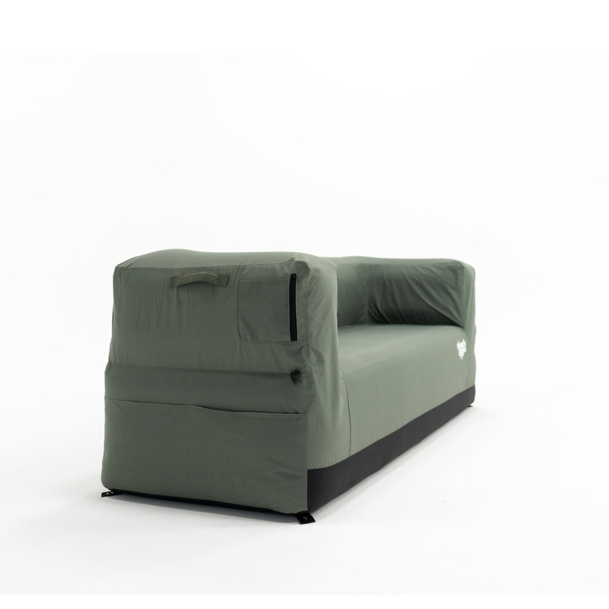Slouch Couch Inflatable Loveseat - Happy Camper Green