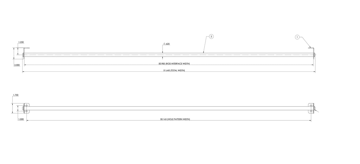 Van Wife Components Curtain Rod