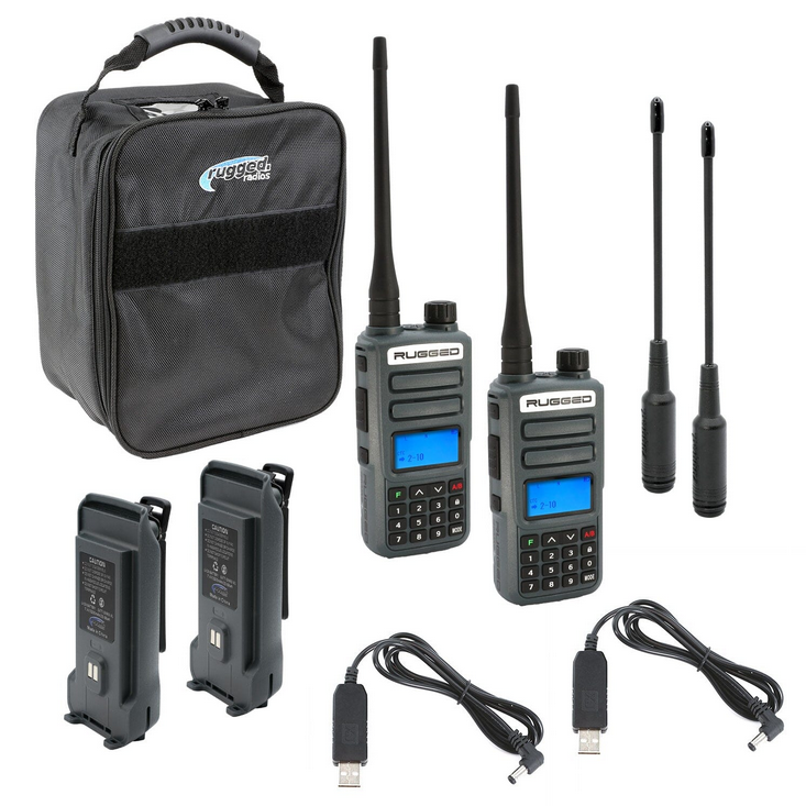 Rugged Radios ADVENTURE PACK - Rugged GMR2 GMRS and FRS Hand Held Radios pair