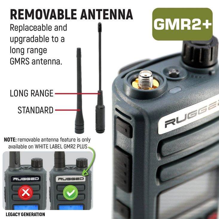 Rugged Radios ADVENTURE PACK - Rugged GMR2 GMRS and FRS Hand Held Radios pair