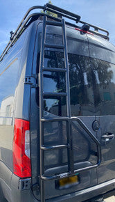Aluminess 2019+ Mercedes Sprinter Rear Door Ladder (144"/170" High-Roof)