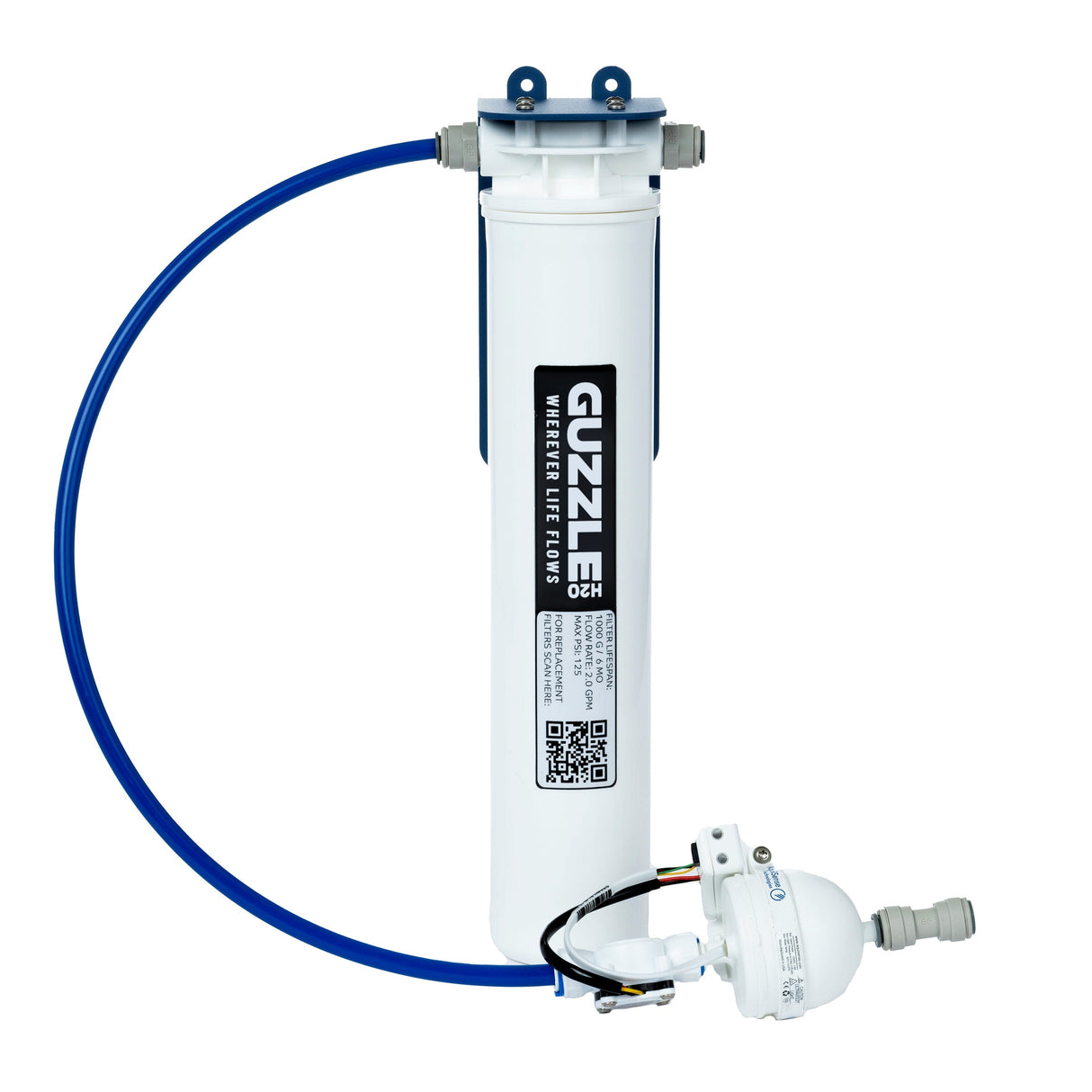 Guzzle H2O Stealth Flex Twist Built-In Water Filtration & Purification System
