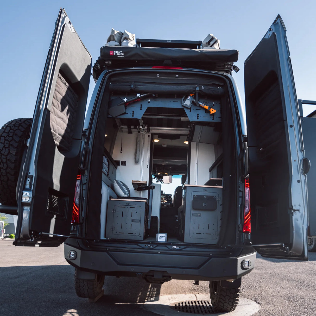 Canyon Adventure Vans STOP-STAY Door Safety System for Mercedes Sprinter (Patented)