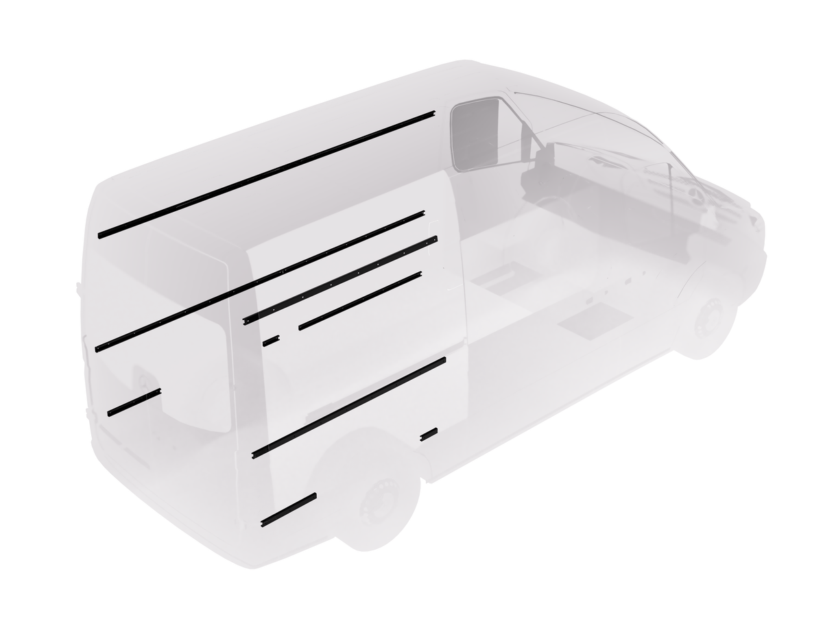 Virtus Vans 2019+ Mercedes Sprinter Structural Rail System 144"/170"