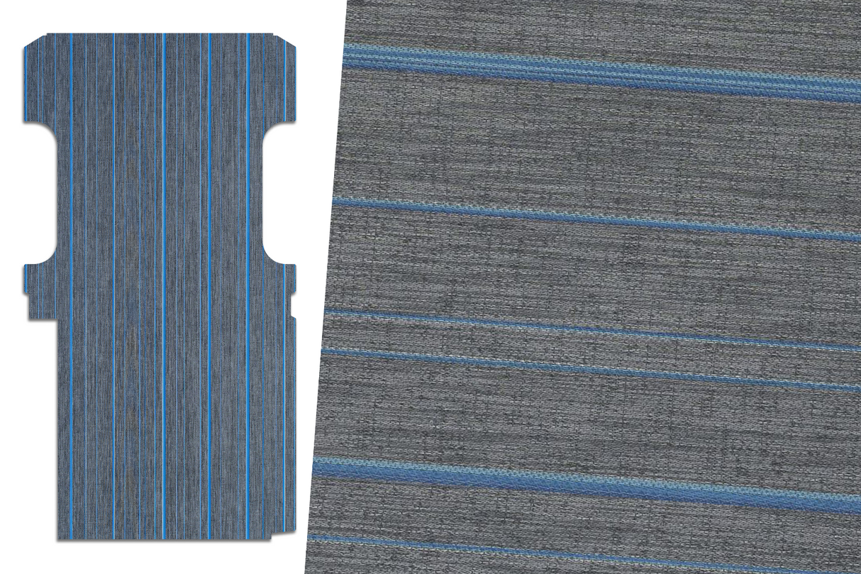 2tec2/Lonseal Pre-cut Van Flooring 2007+ Mercedes Sprinter 144'' (Moonless Night Blue) - Campervan HQ