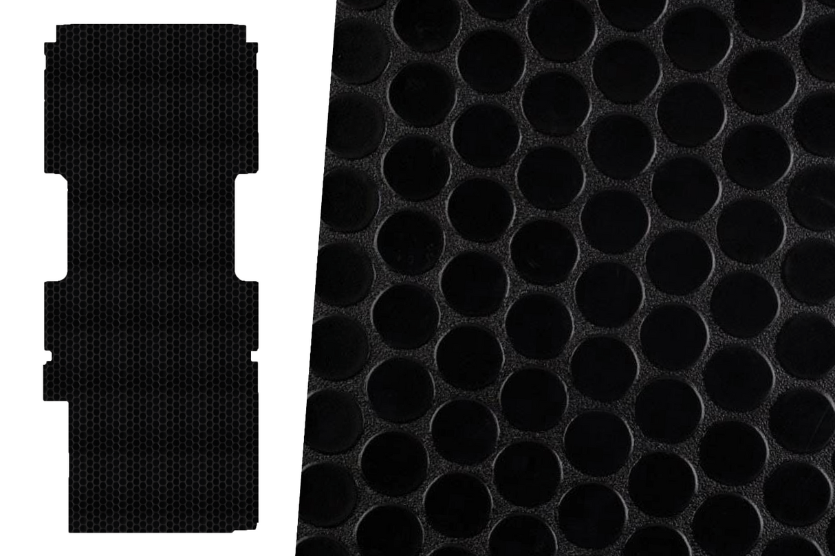 2tec2/Lonseal Pre-cut Van Flooring 2015+ Ford Transit 148 Dual (Black) - Campervan HQ
