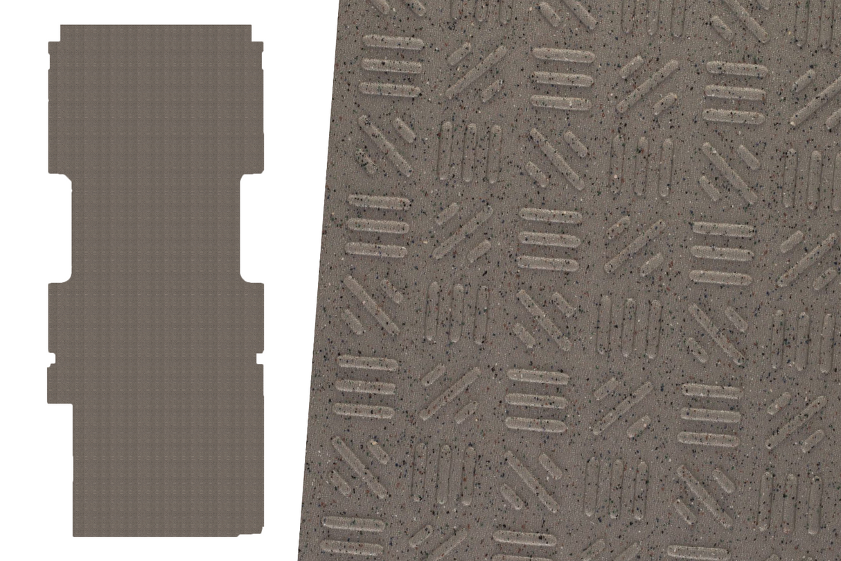 2tec2/Lonseal Pre-cut Van Flooring 2015+ Ford Transit 148 Dual (Moondust) - Campervan HQ