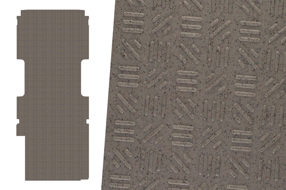 2tec2/Lonseal Pre-cut Van Flooring 2015+ Ford Transit 148 EL (Moondust) - Campervan HQ