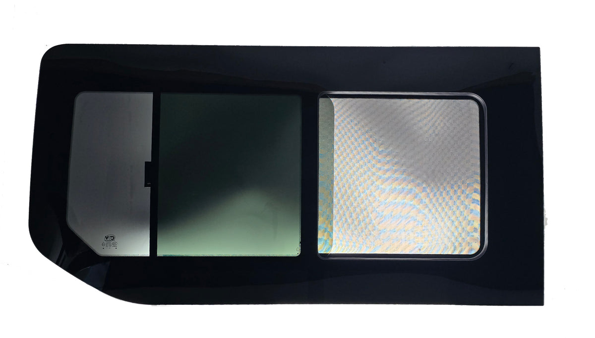 VWD 2015+ Ford Transit Passenger Side Rear Quarter Slider Window - Medium / High Roof, 148" EXT WB (TR203-SE)