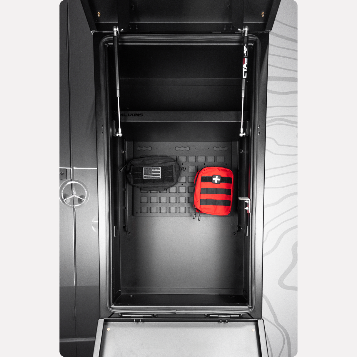 Canyon Adventure Vans Owl Vans Rear Storage Box Molle Panel