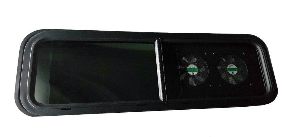 VWD Dual Fan Half-Slider Driver Side Bunk Window (VW3310LF)