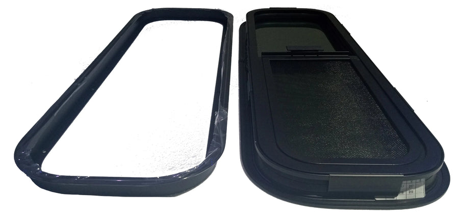 VWD Universal Fit Overlander Van Bunk Window O.D. 31-5/16" x 10-3/16" (OVR3009)_with Clamp Ring - Campervan HQ