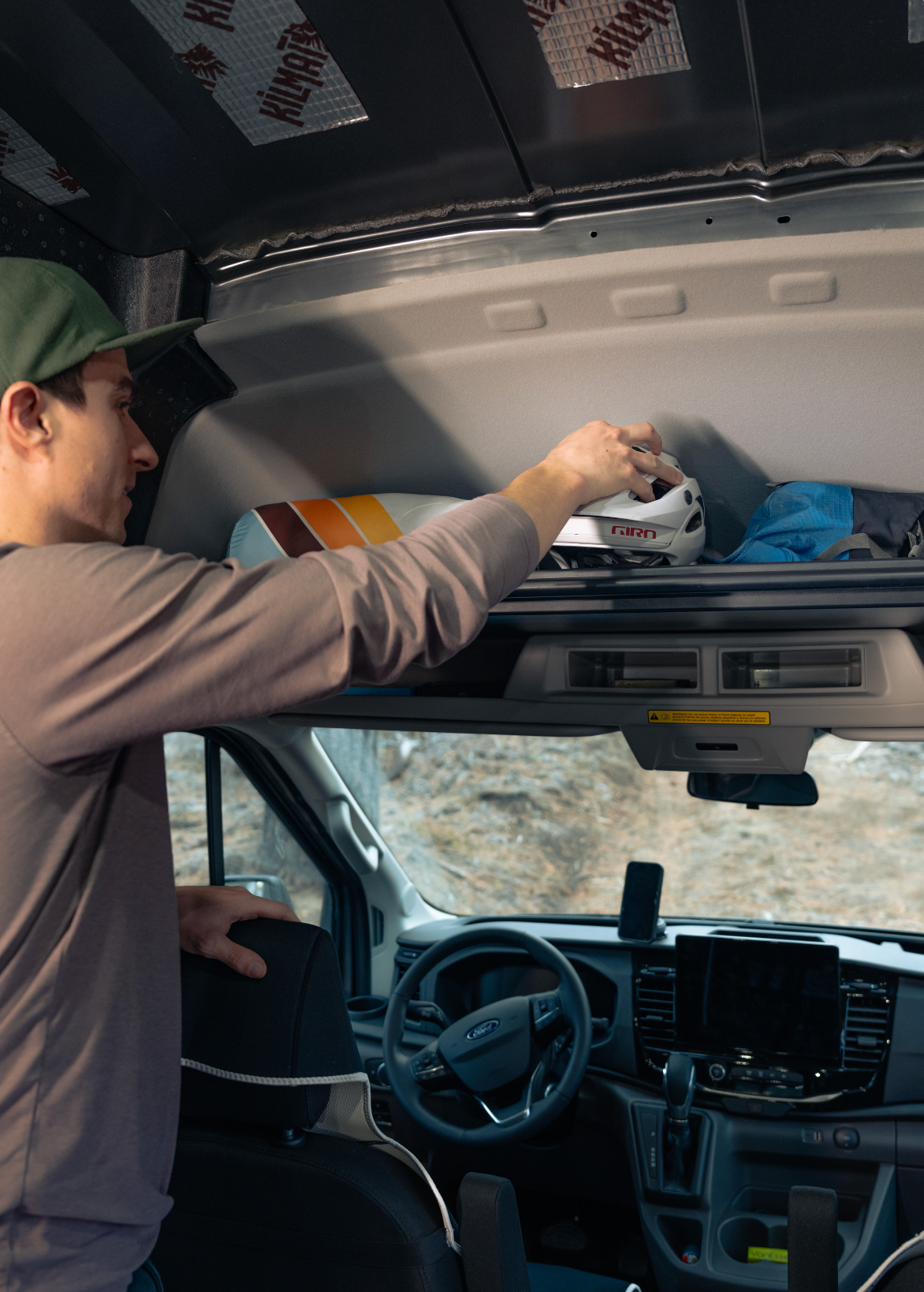 VanEssential Ford Transit Headliner Shelf