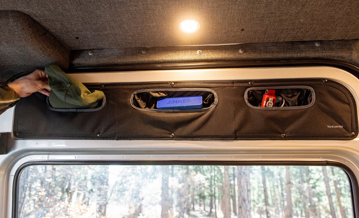 VanEssential Mercedes Sprinter Upper Sliding Door Storage Panel