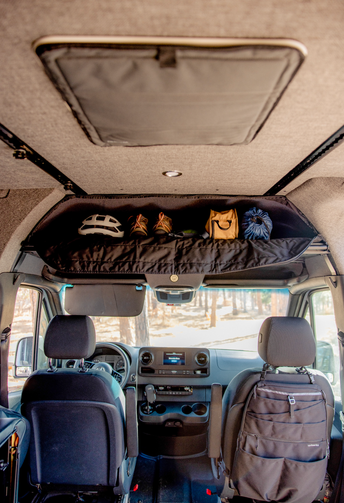 VanEssential Mercedes Sprinter Headliner Shelf Cover