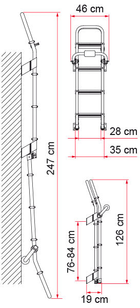 Fiamma Deluxe 8 RV Ladder