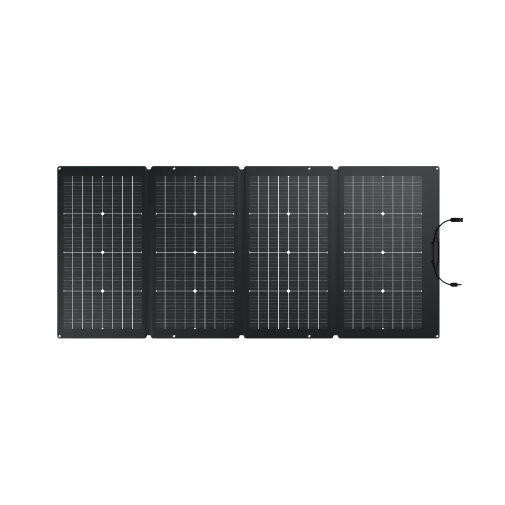 EcoFlow 220W Portable Solar Panel (Front-Upright) - Campervan HQ