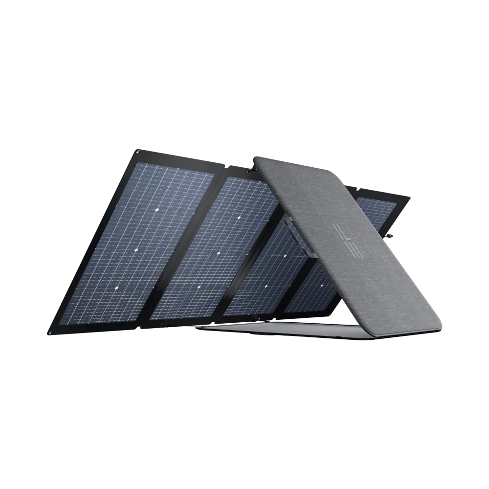 EcoFlow 220W Portable Solar Panel (Back-Side View) - Campervan HQ