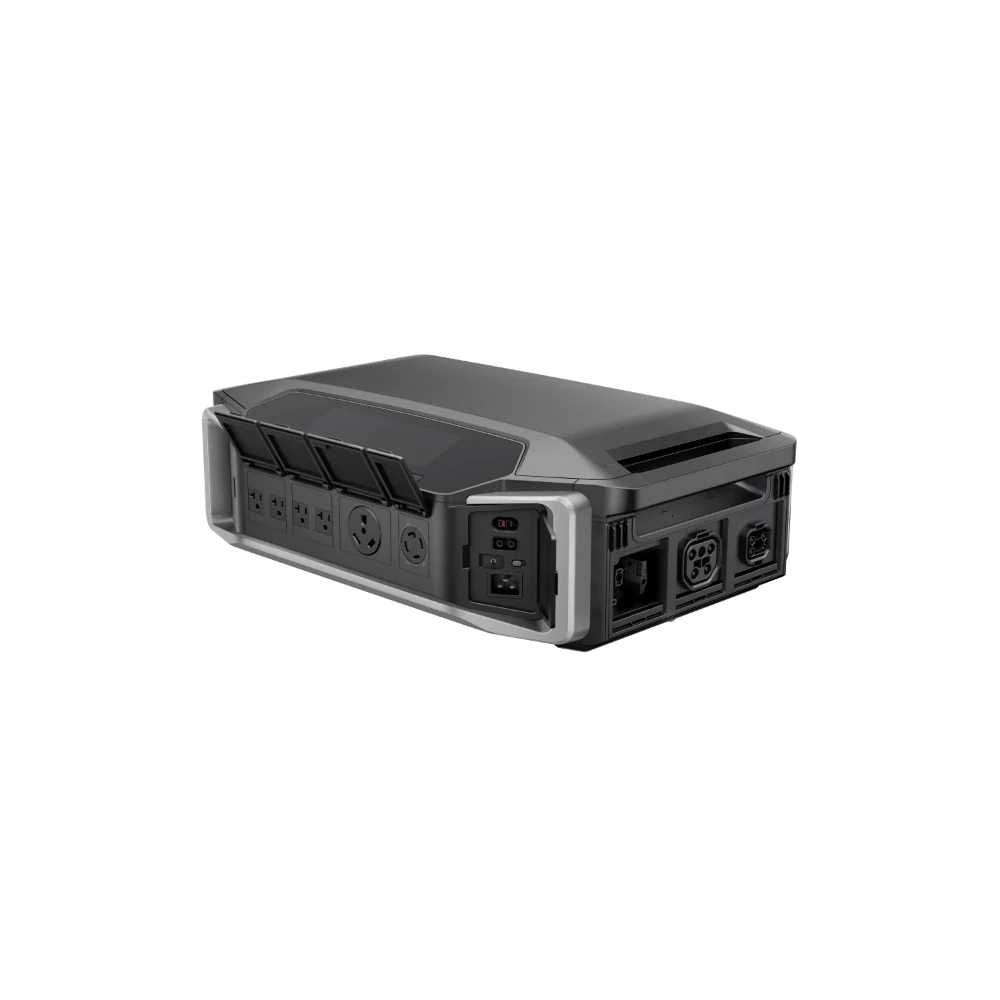 EcoFlow DELTA Pro Ultra Home Battery Backup System - Inverter (Back)_Angle - Campervan HQ