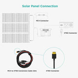 EcoFlow MC4 to XT60 Solar Cable 2.5m (Solar Panel Connection)_Scheme - Campervan HQ