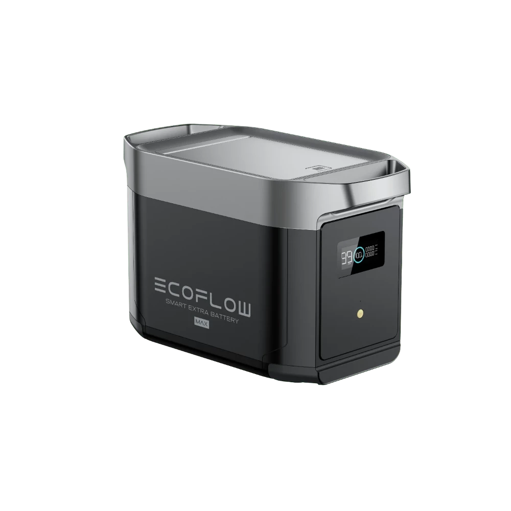 EcoFlow DELTA 2 Max Smart Extra Battery (Left Angle) - Campervan HQ