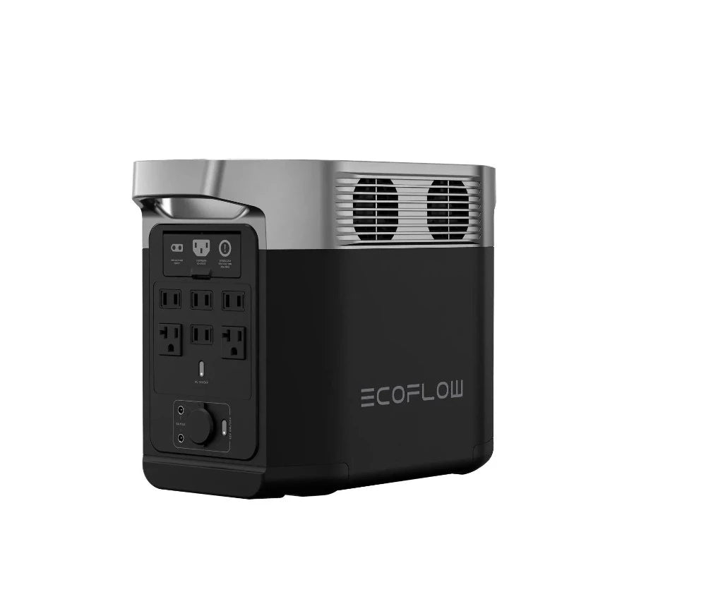EcoFlow DELTA 2 Portable Power Station (Back-Angle) - Campervan HQ
