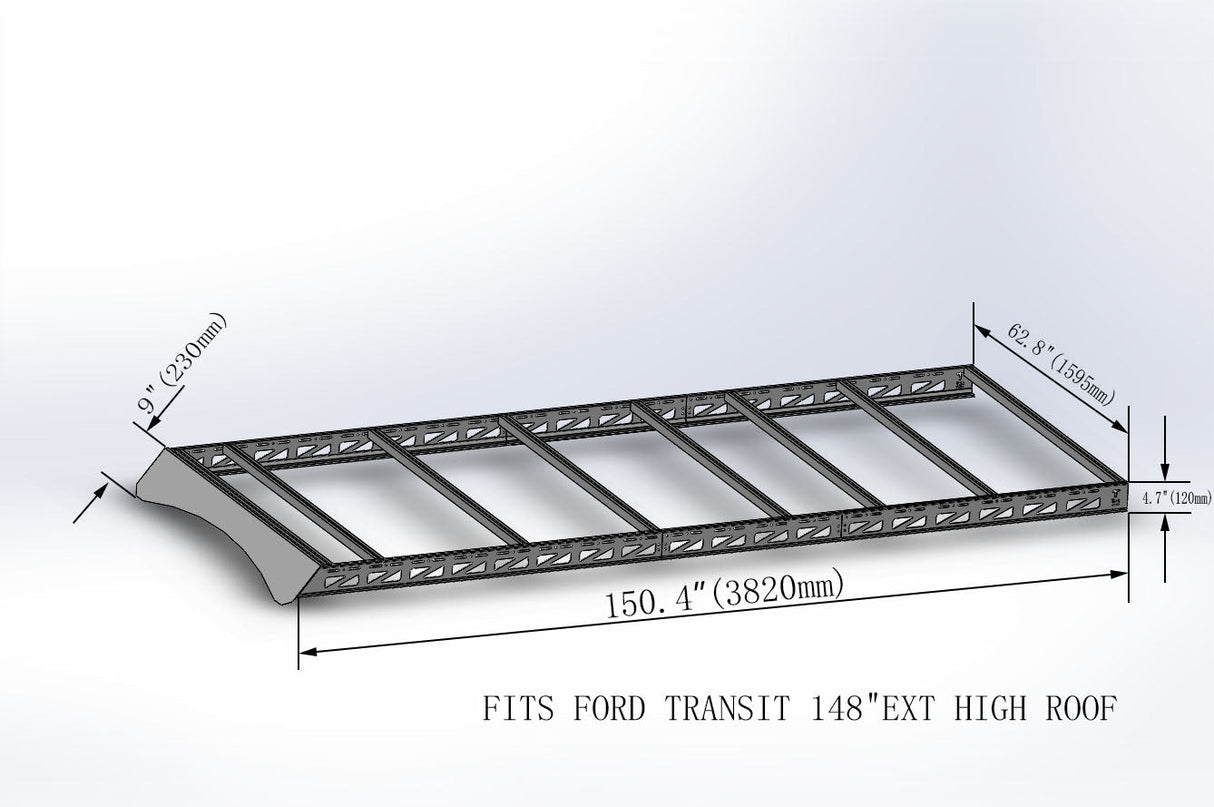 Tec Vanlife 2015+ Ford Transit Roof Rack