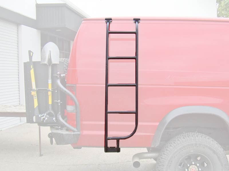 Aluminess Ford E-Series Van Side Ladder (1992-2014)_Cutout - Campervan HQ