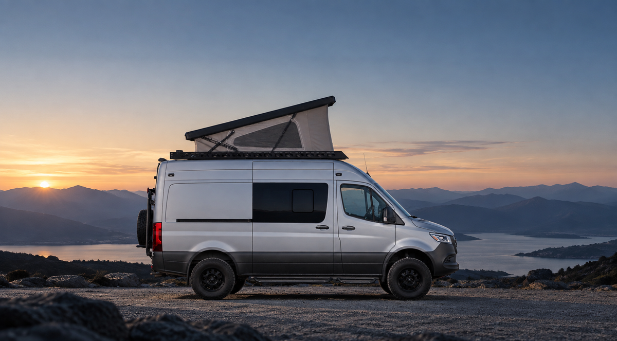 RoamlabX Carbon Fiber Roof Top Tent - 2007+ Mercedes Sprinter 144"